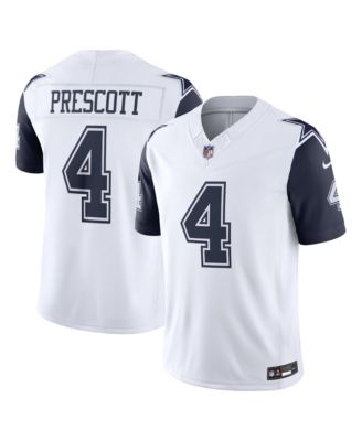 Мужская джерси Nike Dak Prescott White Dallas Cowboys Alternate Vapor F.U.S.E. Stitched Limited