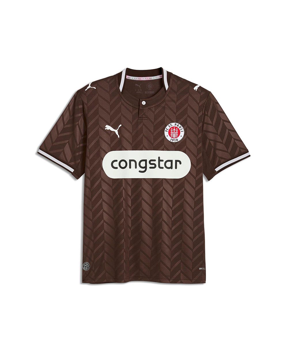 Мужская джерси Puma Brown St. Pauli 2026/27 Home Replica