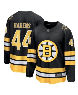Мужская джерси Fanatics James Hagens Black Boston Bruins Breakaway