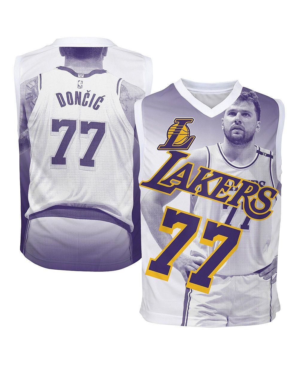 Детская джерси Outerstuff Luka Doncic Purple Los Angeles Lakers Hometown Fashion