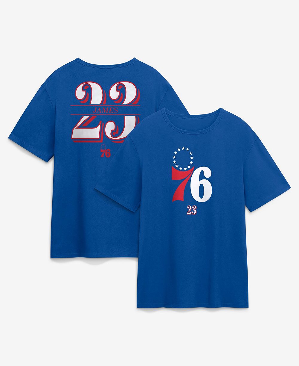 Fanatics Мужская футболка LeBron James Philadelphia 76ers In The Paint с именем и номером