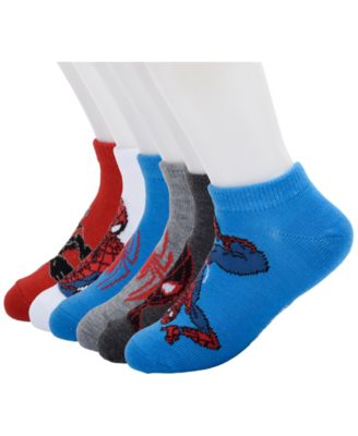 Planet Sox Детские носки до щиколотки с Человеком-пауком и Майлзом Моралесом для мальчиков 4-20, 6 пар