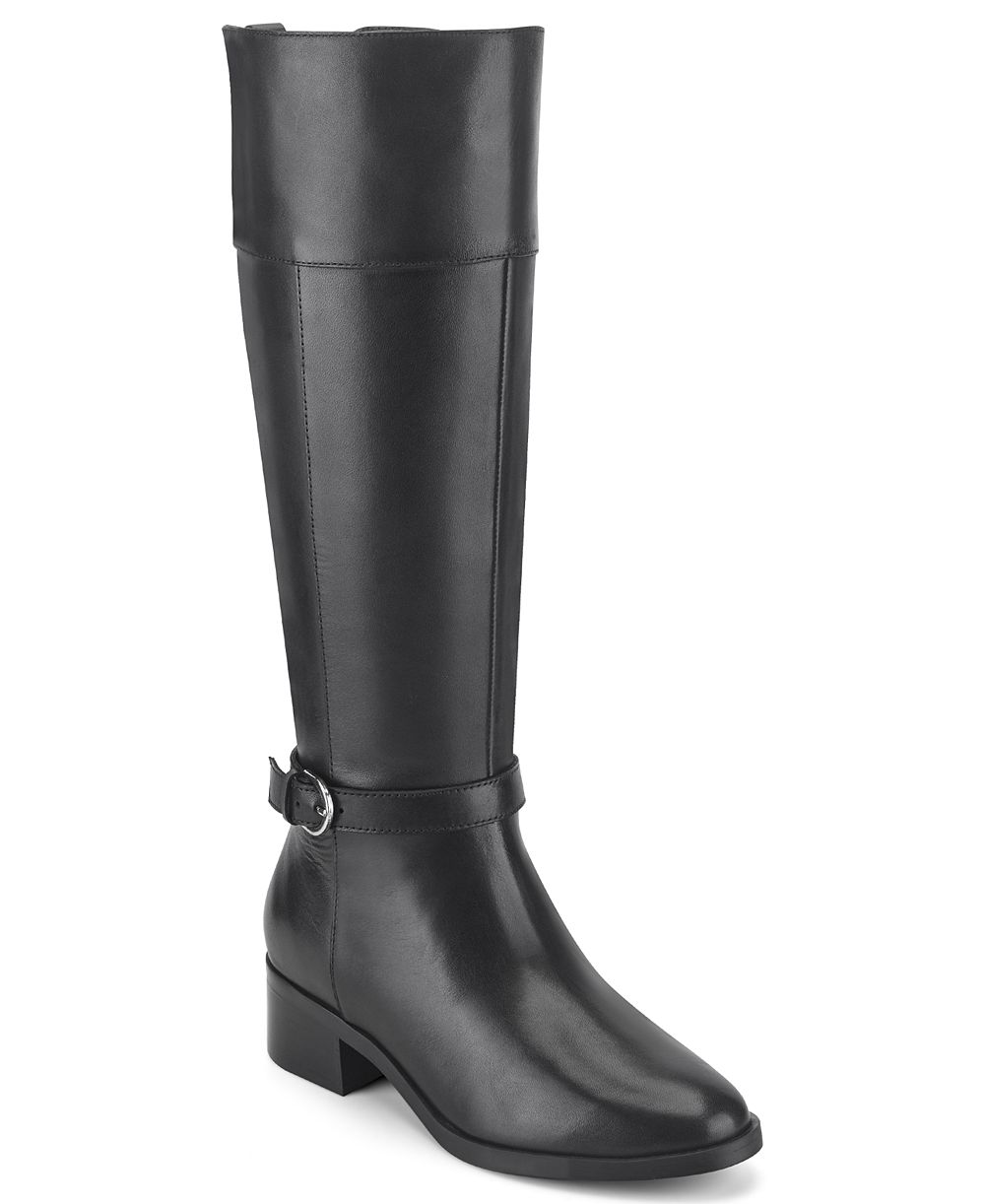 Rockport Women's Tabbyy Wide-Calf Leather Tall Boots