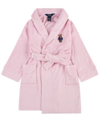 Детский махровый халат Polo Ralph Lauren с медведем Polo для девочек 4-6x
