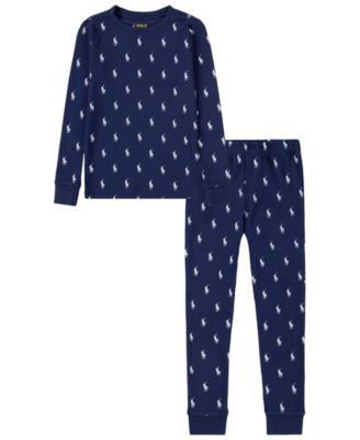 Polo Ralph Lauren хлопковые пижамы из рибаны для мальчиков 4-7 лет, комплект из 2 предметов