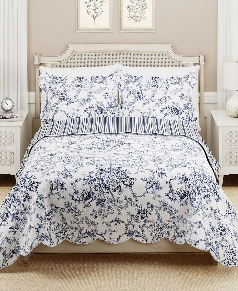 Modern Heirloom двусторонний комплект из 3 предметов с одеялом Toile, King
