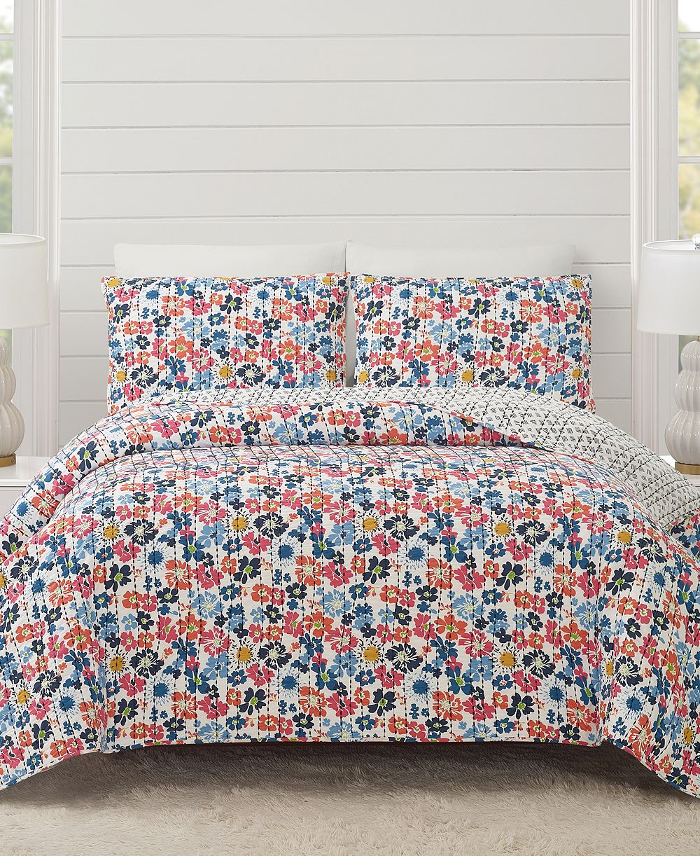 Modern Heirloom Blossom двусторонний хлопковый комплект постельного белья из 3 предметов, размер Full/Queen