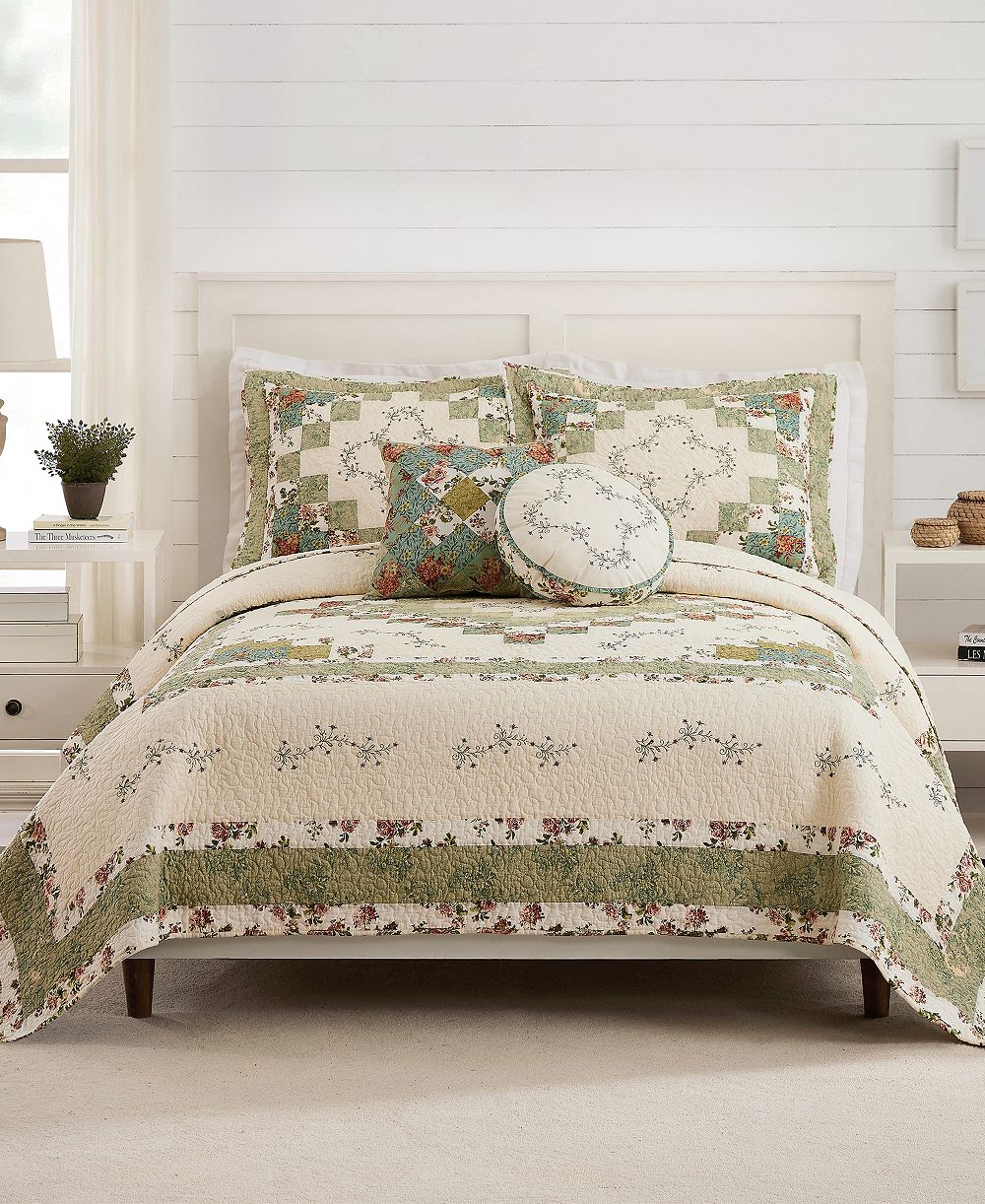 Комплект постельного белья Modern Heirloom Olivia с вышивкой, размер full/queen