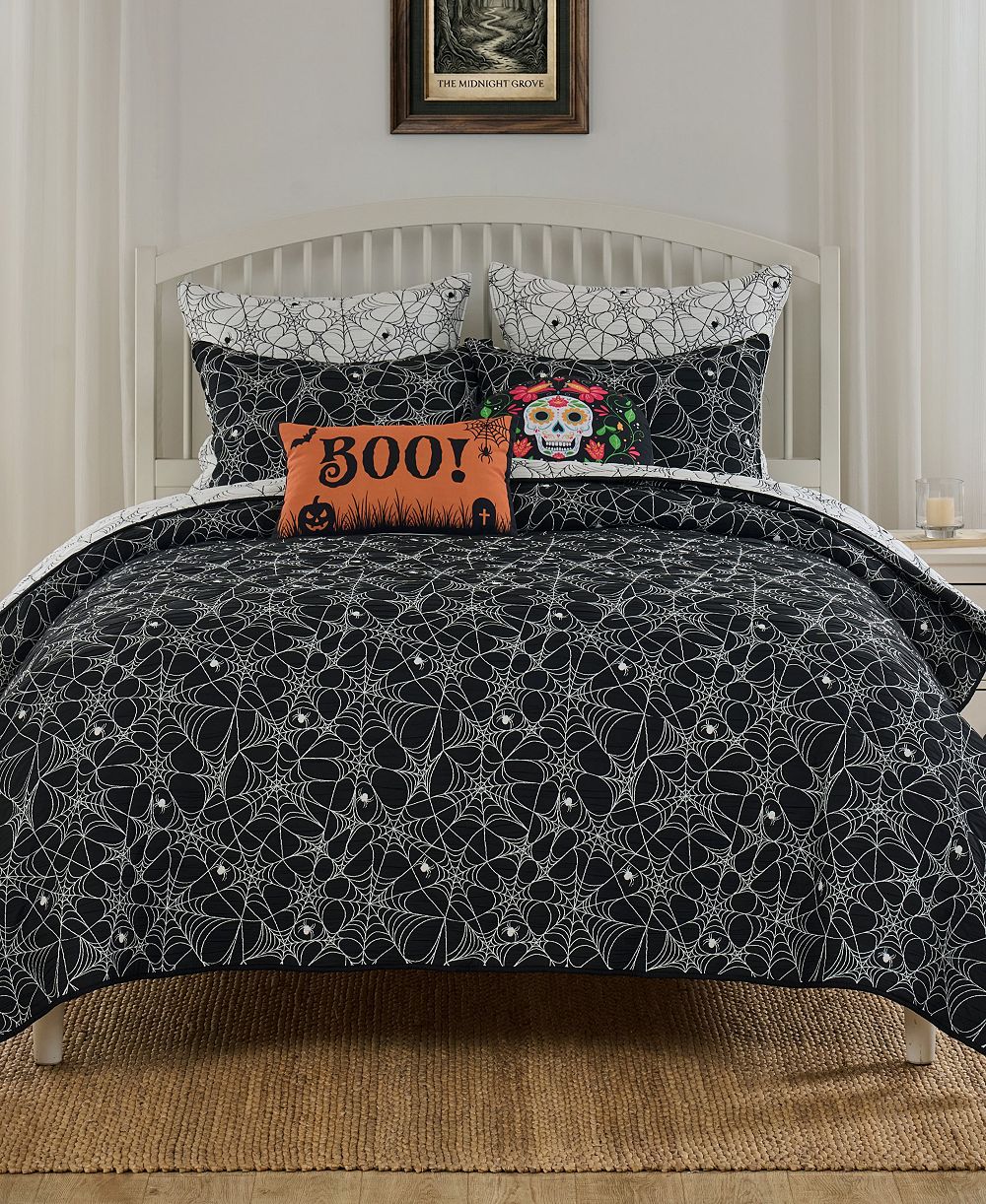 Комплект покрывал с жаккардовым плетением Greenland Home Fashions Spinderella, Full/Queen