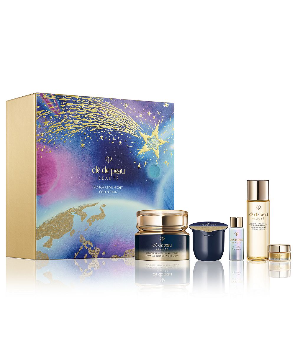Clé de Peau Beauté набор из 5 средств: восстанавливающий ночной крем и набор сменных наполнителей