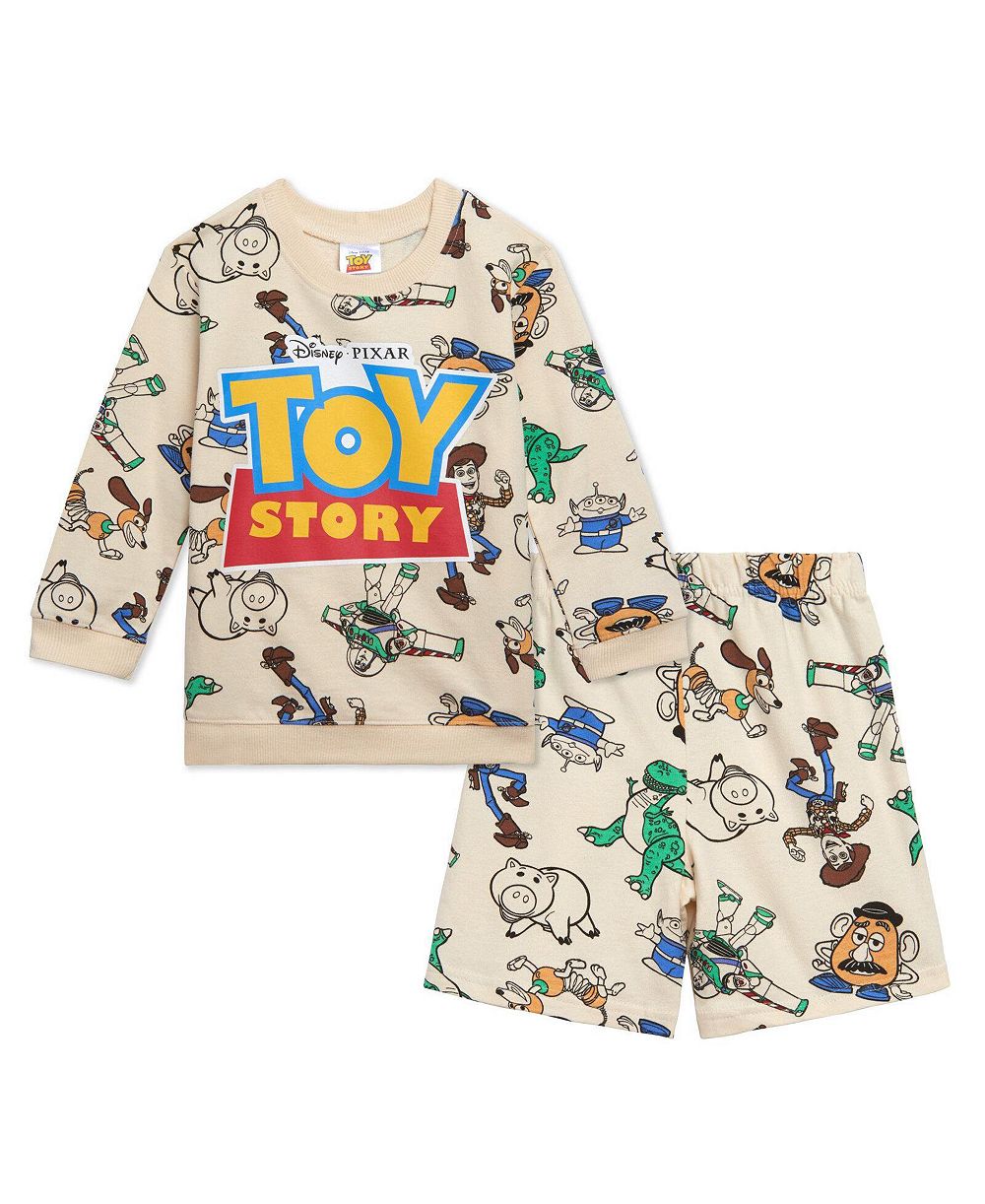 Toy Story мальчиковые (6-8 лет) комплект из 2 предметов: толстовка и шорты из французской махры