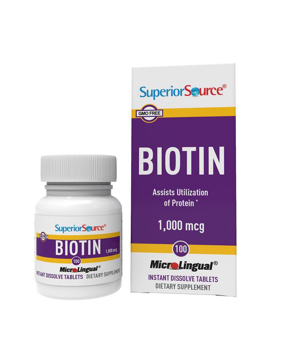 Superior Source Biotin 1000 mcg - 100 сублингвальных растворимых таблеток
