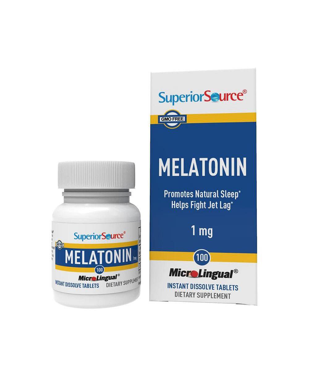Superior Source мелатонин 1 mg - 100 сублингвальных таблеток