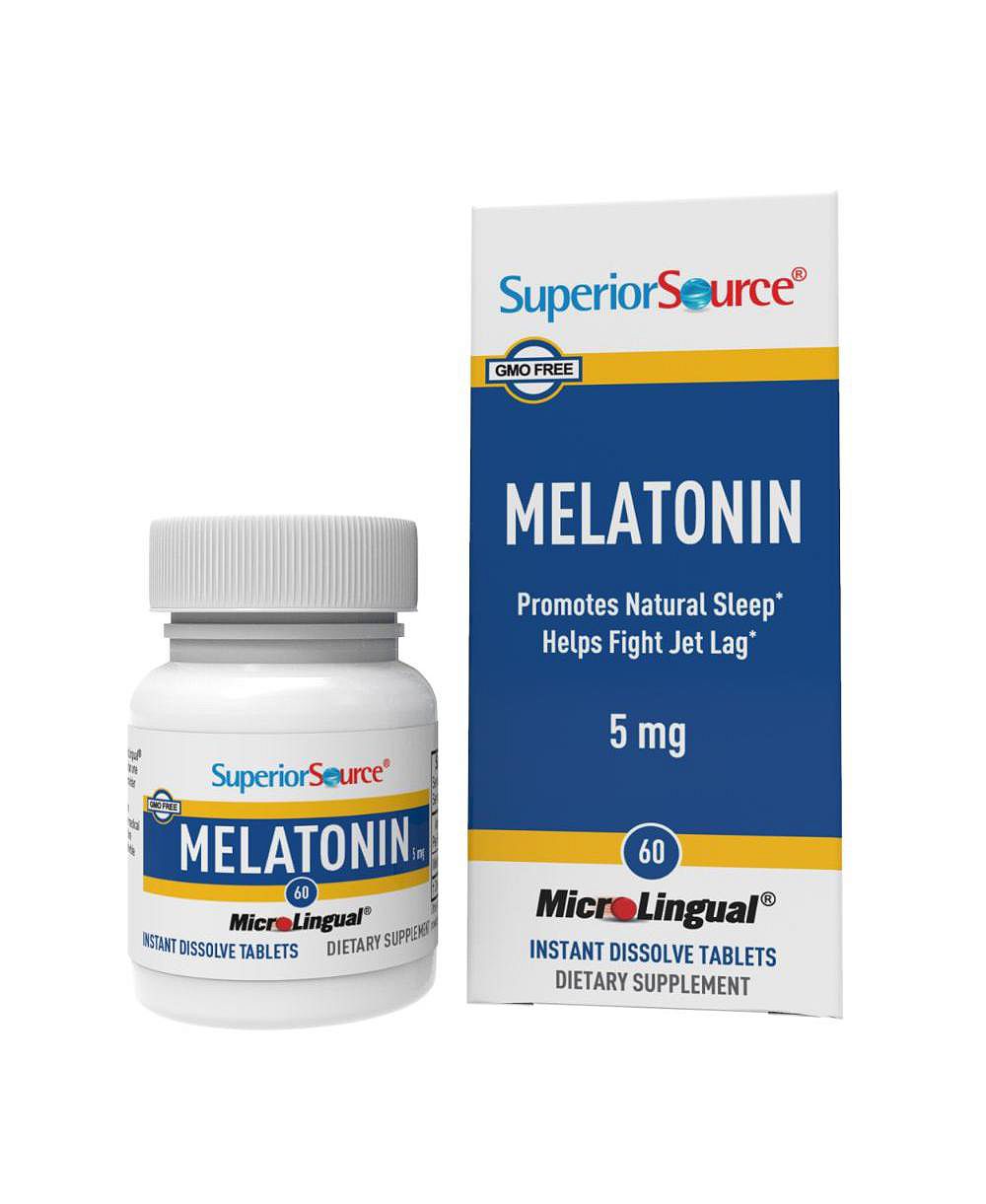 Мелатонин Superior Source 5 mg - 60 сублингвальных таблеток