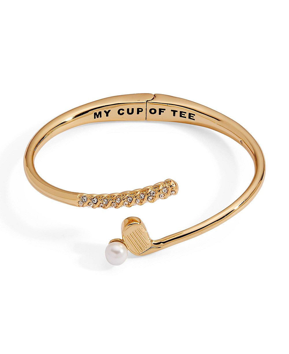 Alex and Ani браслет-манжета с заклепками «My Cup of Tee» в виде гольф-клуба