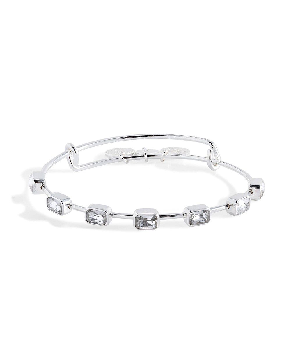 Браслет Alex and Ani April с изумрудом в форме ступенчатого среза