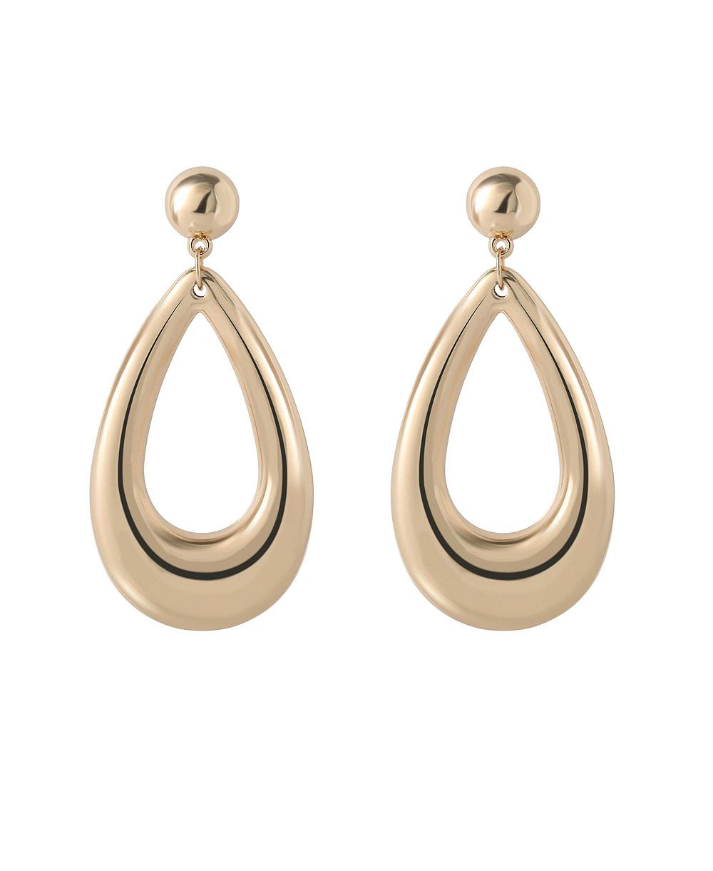 Jessica Simpson Large Teardrop Earrings Gold-Tone, Chunky Drop Earrings for Women
