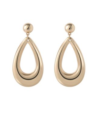 Женские крупные серьги-капли Jessica Simpson золотистого цвета