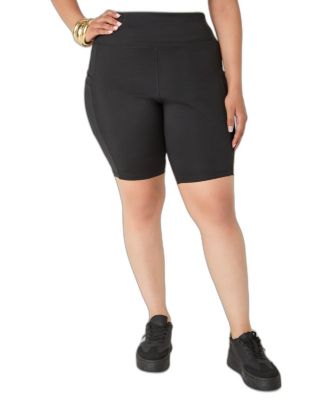 Шорты байкерские Plus Size Ashley Stewart с карманом для телефона, 9"