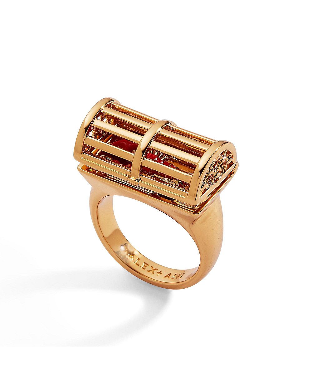 Кольцо Alex and Ani Lobster Boil Hinged Cage