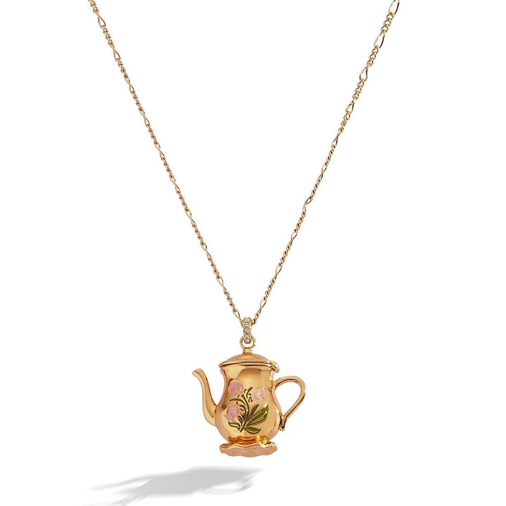Alex and Ani Подвеска-медальон Tea Party Kettle Locket