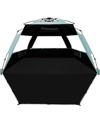 Blackout shelter-mint green
