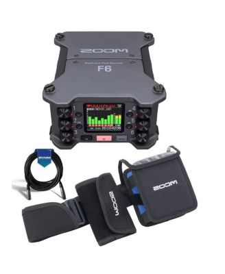 Zoom F6 портативный многоканальный полевой рекордер с плавающей точкой 32 бит