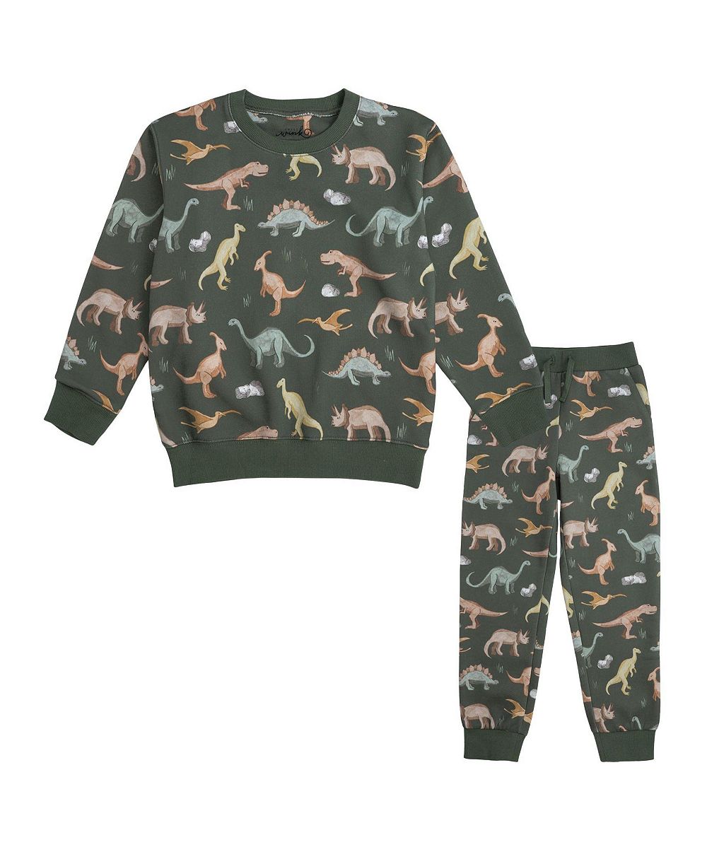Sweet Wink Baby Boys Dinosaurs Rock Sweatshirt and Jogger Set
