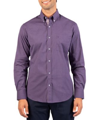 Tailorbyrd Men's Tonal Gingham Long Sleeve Shirt
