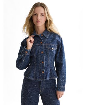 Женская джинсовая куртка SCOTCH & SODA Peplum Waisted Deep Weave
