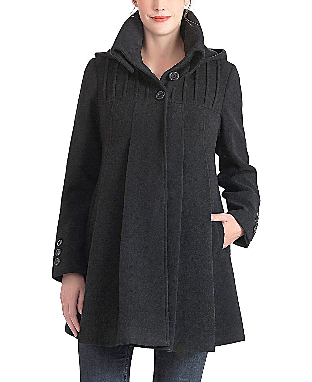 kimi + kai Женский шерстяной плащ Aela Hooded A-Line для беременных