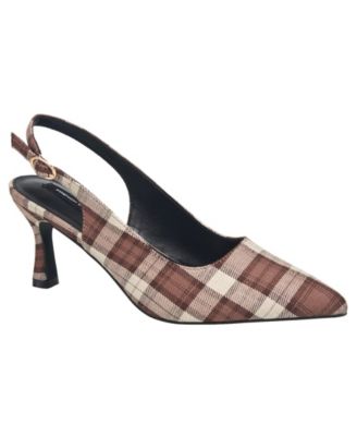 Женские туфли French Connection Brenna Plaid Kitten Heel