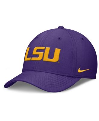 Мужская регулируемая кепка Nike Purple LSU Tigers Rise SwooshFlex Dri-FIT