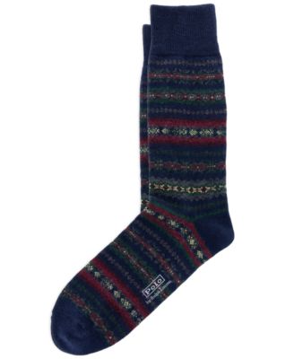 Polo Ralph Lauren Men's Wool Fair Isle Crew Socks