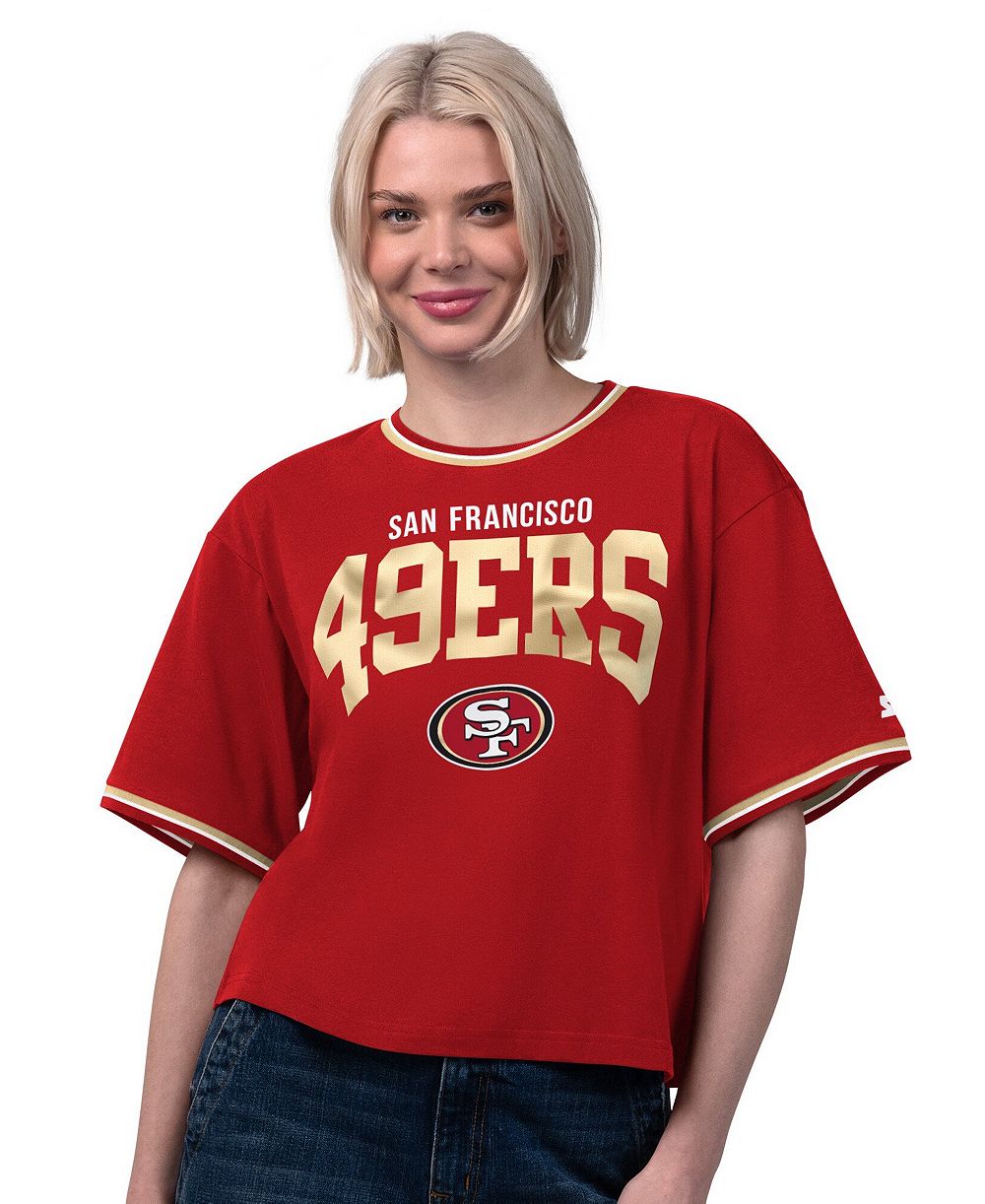 Женская укороченная футболка Starter Scarlet San Francisco 49ers Ace