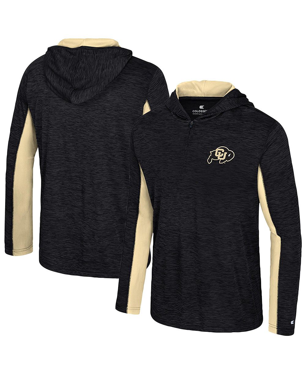 Colosseum Мужской худи Quarter-zip Black Colorado Buffaloes Always Sunny