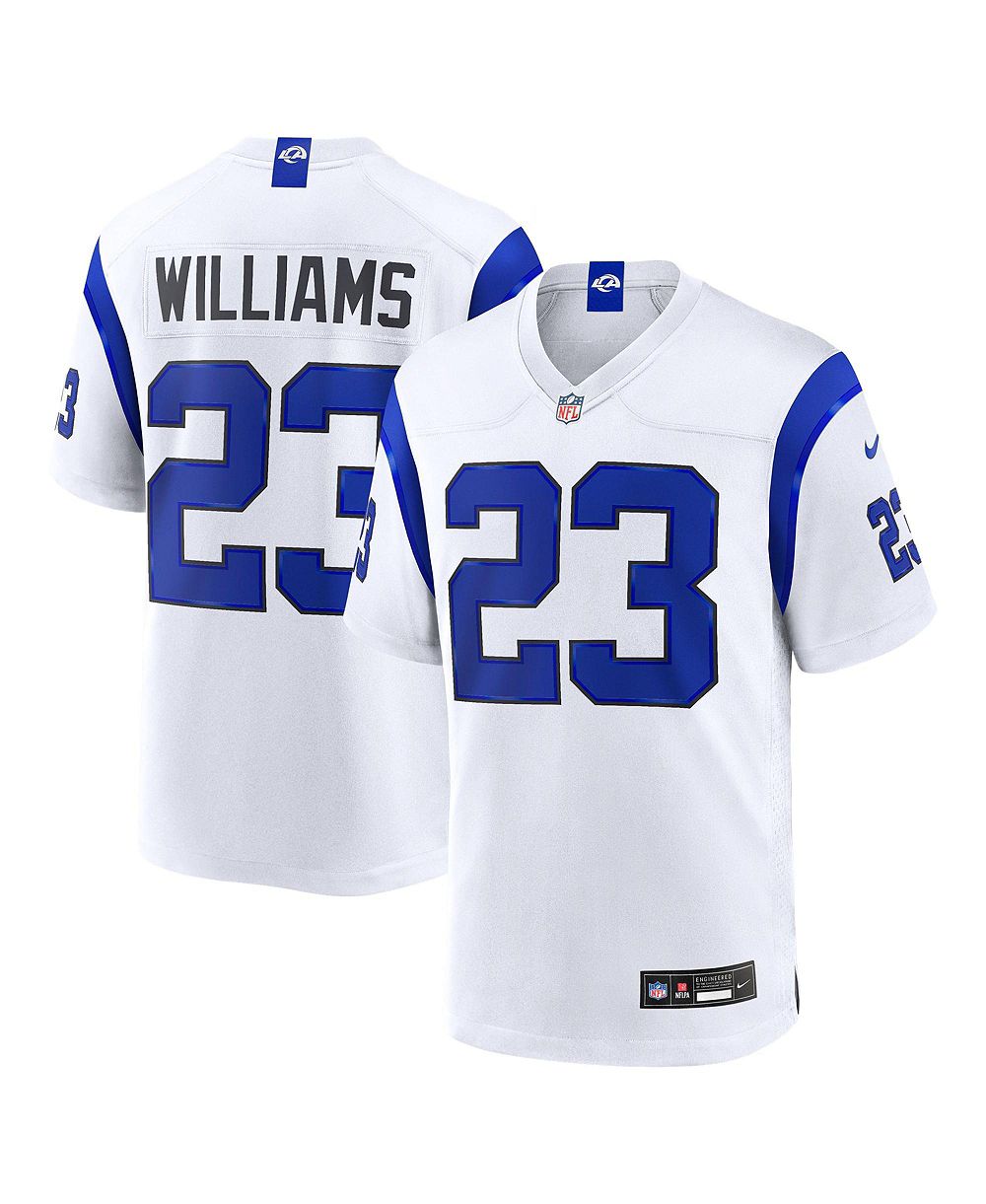 Мужская джерси Nike Kyren Williams Los Angeles Rams Fearsome White Game