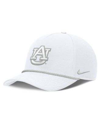 Мужская и женская кепка Nike White Auburn Tigers Rope Rise Adjustable