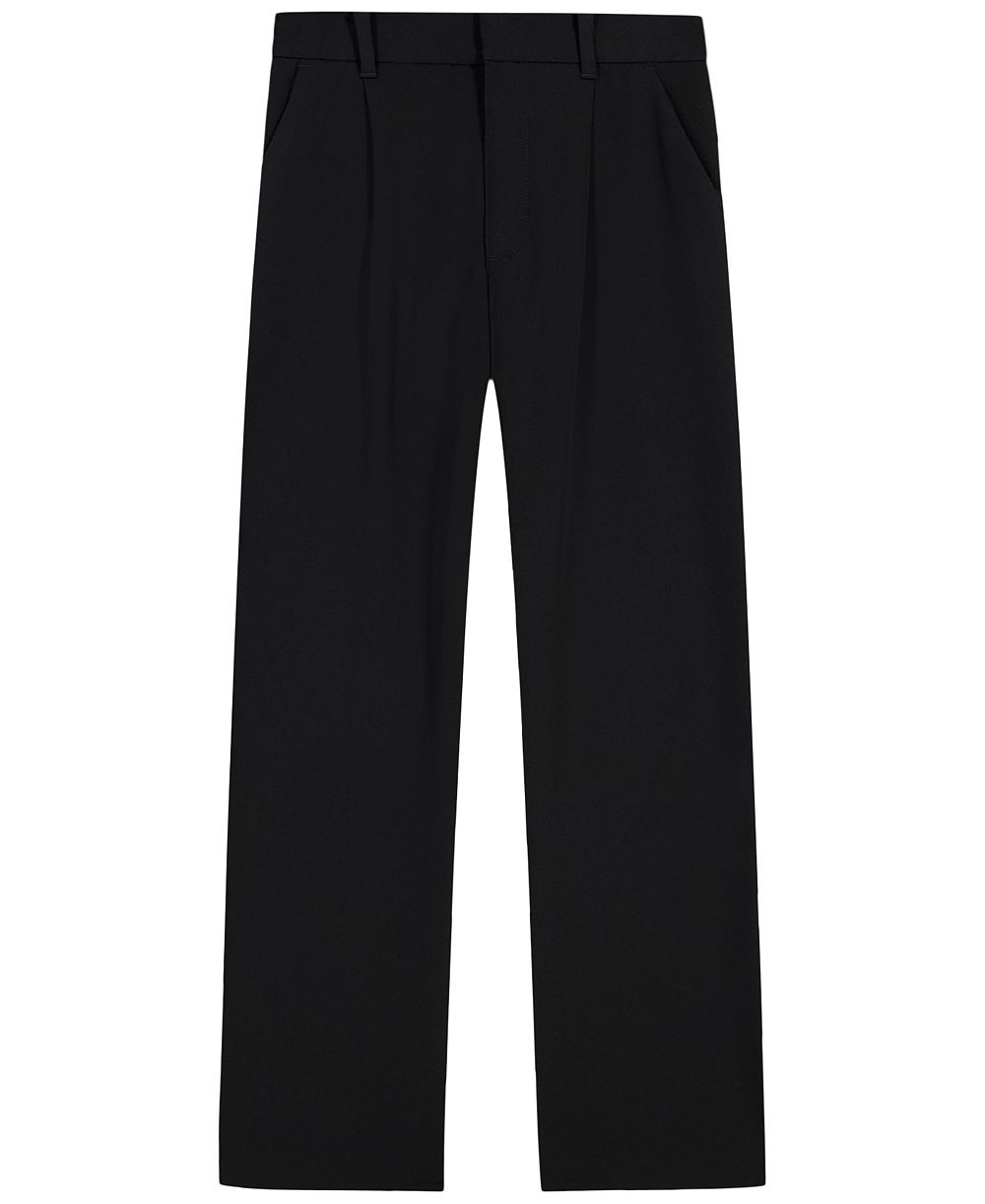 Calvin Klein Girls' 7-16 Refined Stretch Tailored Wide-Leg Pants