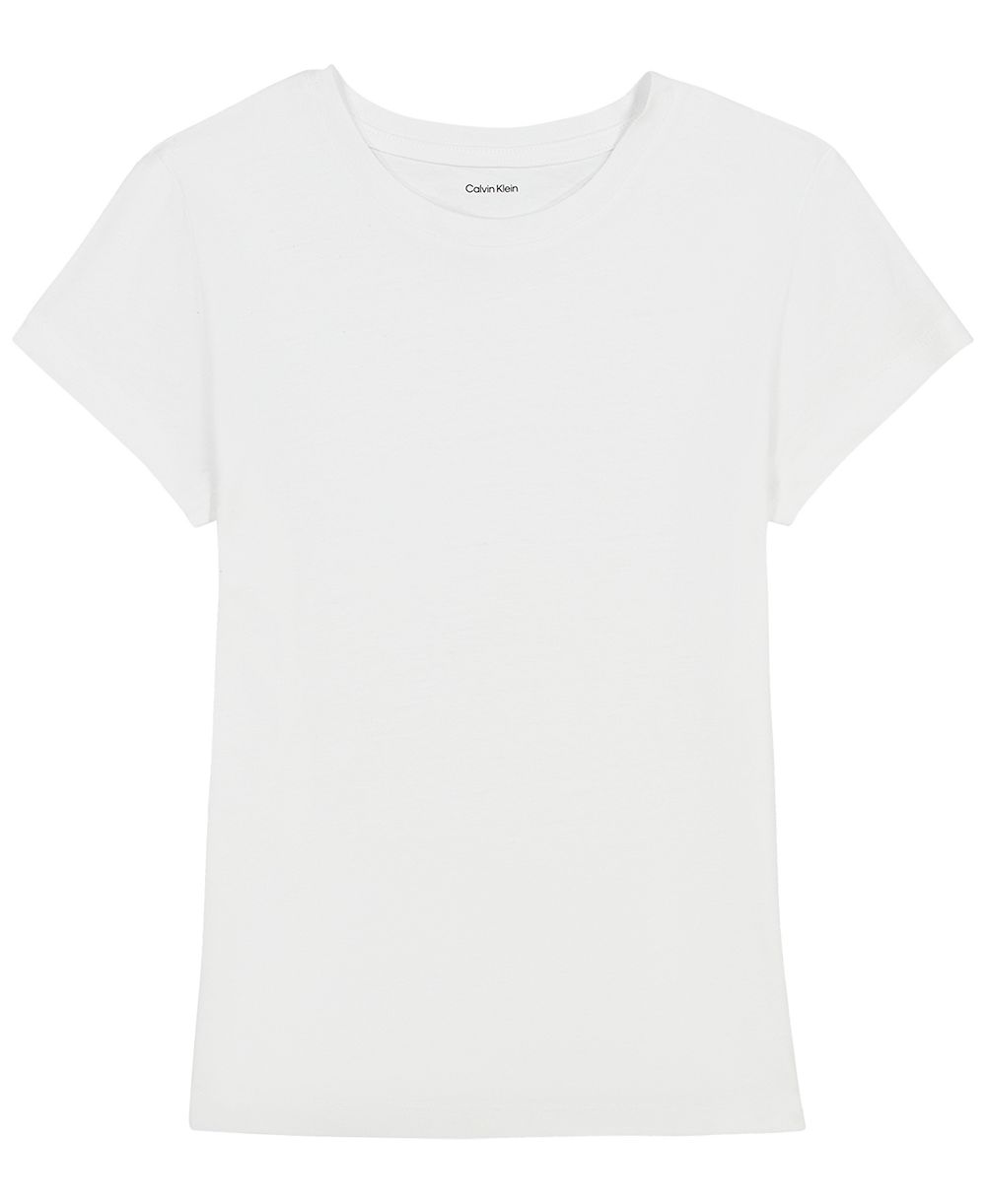 Calvin Klein Girls' 7-16 Short-Sleeve Refined Tailored T-Shirt