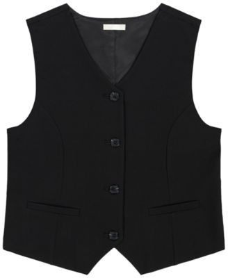 Calvin Klein Girls' 7-16 Refined Stretch Tailored Vest