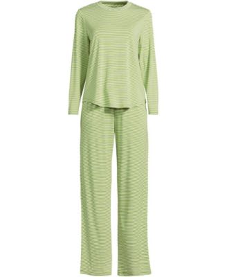 Женский комплект пижамы Lands' End Cooling 2 Piece: топ с длинным рукавом и брюки