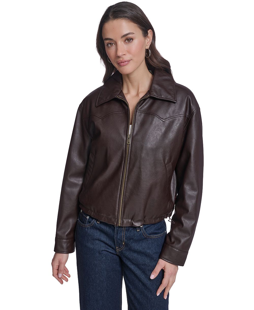 Levi's® Women's Western Yoke Bubble Hem Bomber Jacket