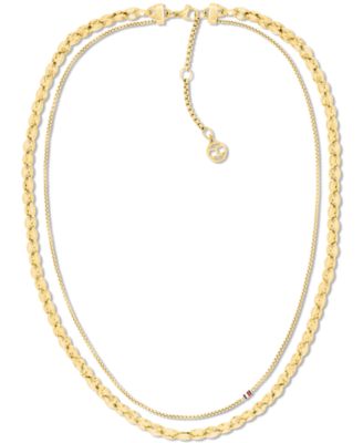 Tommy Hilfiger Women's золотое колье из нержавеющей стали