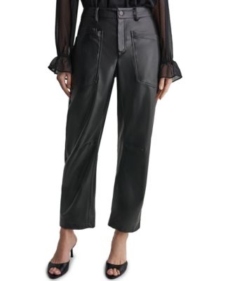 Женские брюки BCBG из искусственной кожи с зауженным силуэтом