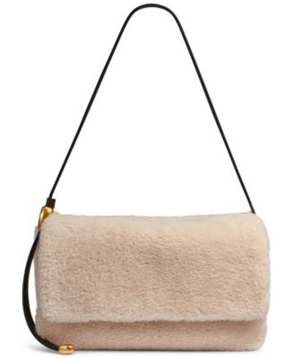 Donna Karan New York Velvet Flap Shoulder Bag