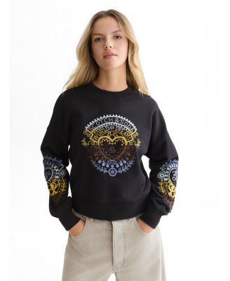 SCOTCH & SODA женский свитшот свободного кроя с вышивкой