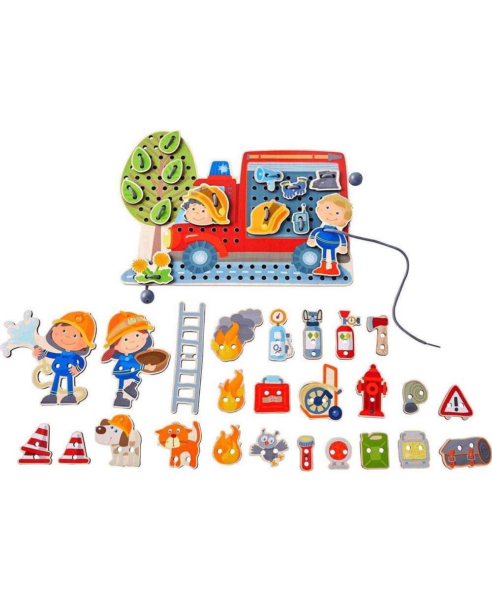 Haba набор для развития мелкой моторики Fire Engine Rescue, 38 предметов, от 3 лет