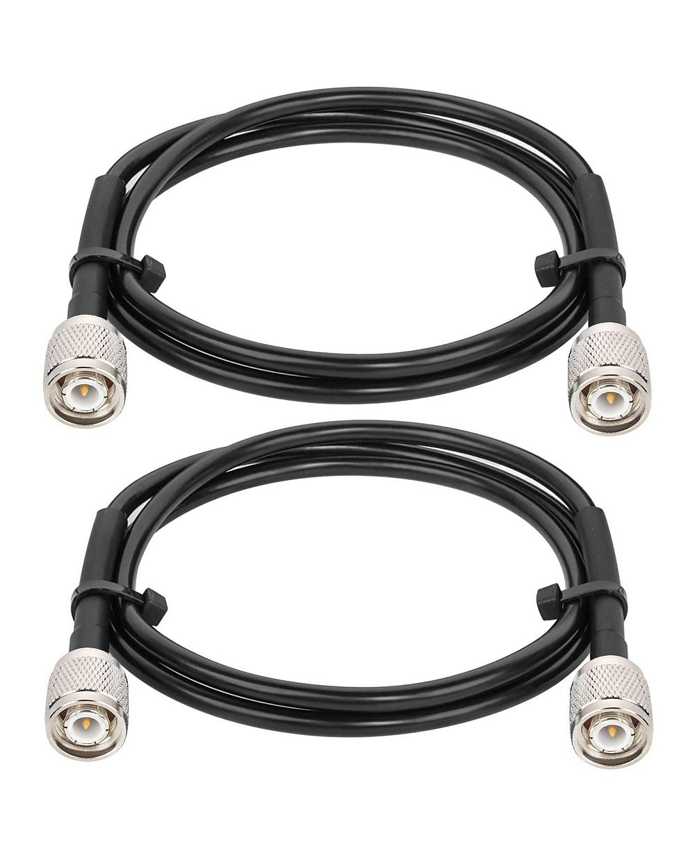 Lofree RG58 50 Ohm TNC Male Connectors Coaxial Cable 25 ft.