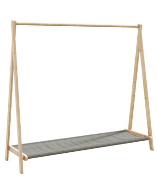 vidaXL Clothes Rack with Shelves 41.7"x13.4"x40.2" Bamboo